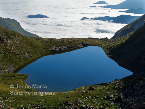 Etang d'Albi,  cerca del refugio de Araing, travesía Pass'Aran